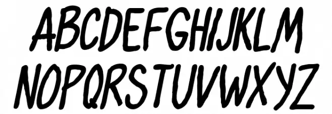 Oh,Maria Bold Italic Font Litere mari