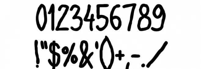 Oh,Maria Bold Font OTHER CHARS