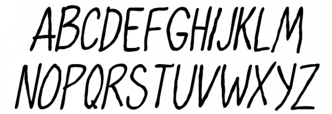 Oh,Maria Italic Polices MAJUSCULES
