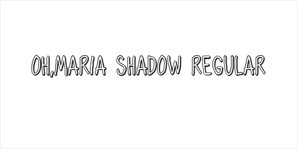 Oh,Maria Shadow Regular Logo