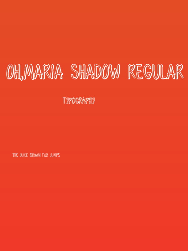 Oh,Maria Shadow Regular Poster