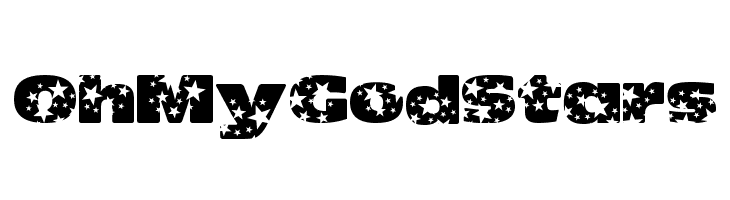 OhMyGodStars  フリーフォントのダウンロード