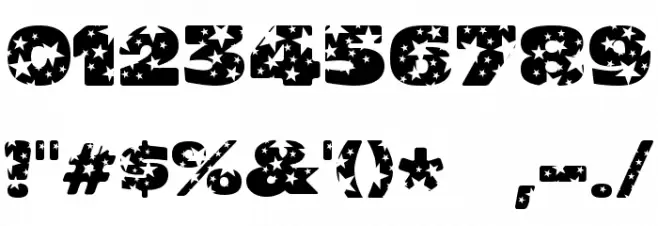 OhMyGodStars Font OTHER CHARS