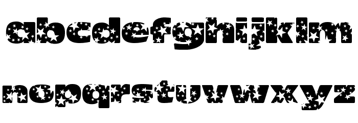 OhMyGodStars Font LOWERCASE