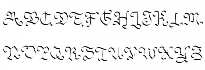 OhMyGoth フォント 大文字
