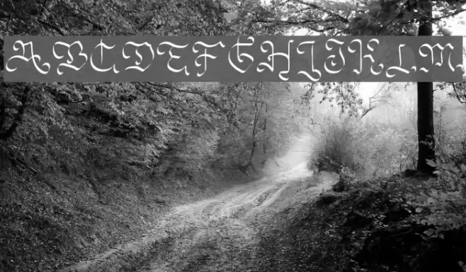 OhMyGoth Font examples