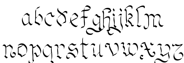 OhMyGoth Font LOWERCASE