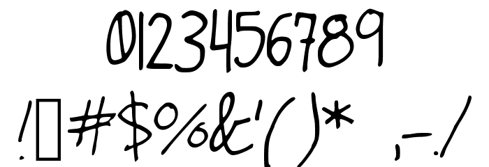 OhMyGouache Font OTHER CHARS