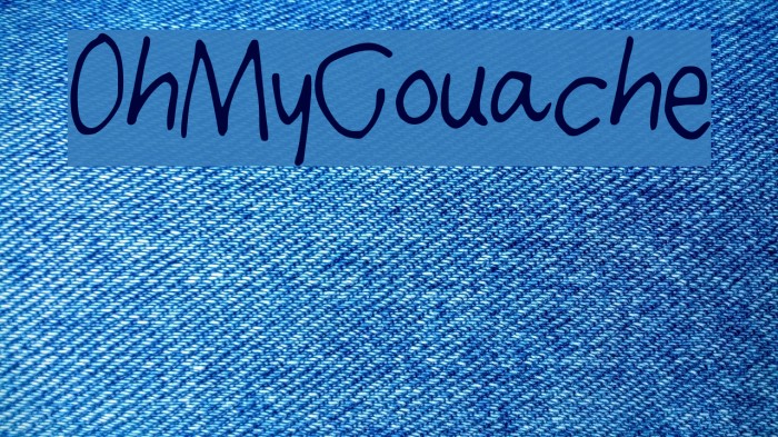 OhMyGouache Font examples