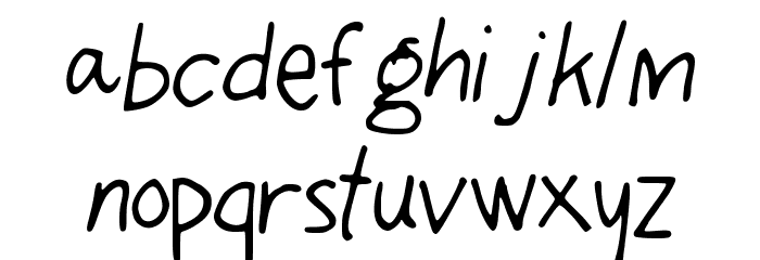 OhMyGouache Font LOWERCASE
