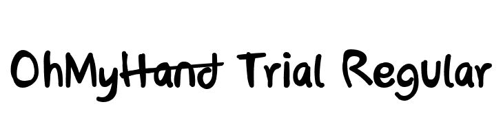 OhMyHand Trial Regular  font caratteri gratis