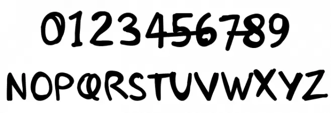 OhMyHand Trial Regular Font OTHER CHARS