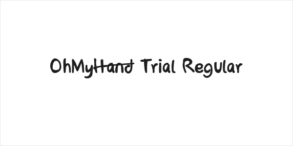 OhMyHand Trial Regular Logo