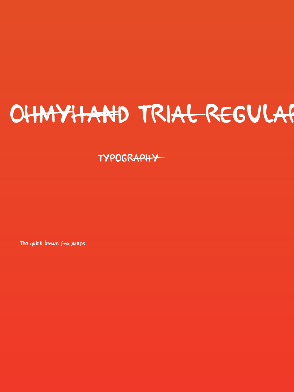 OhMyHand Trial Regular Poster