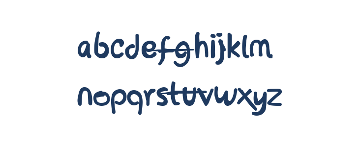 OhMyHand Trial Regular Lowercase