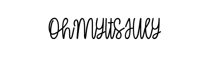 OhMyItsJuly Font