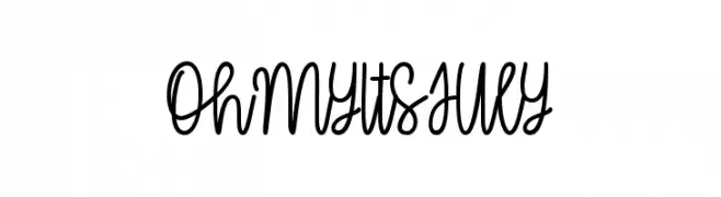 OhMyItsJuly  Frei Schriftart Herunterladen