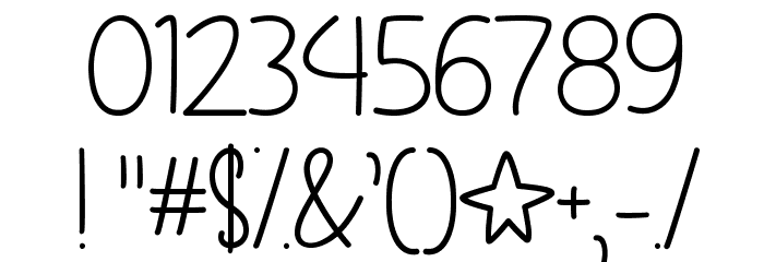 OhMyItsJuly Font OTHER CHARS