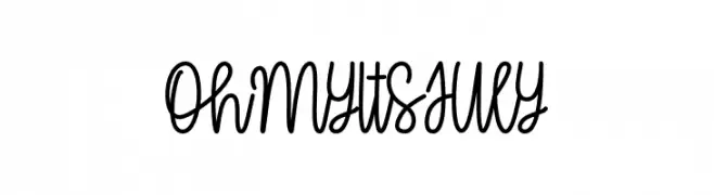 OhMyItsJuly  Frei Schriftart Herunterladen