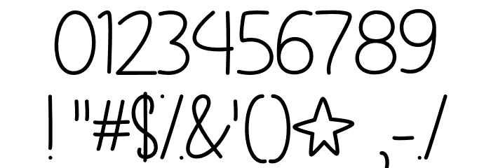 OhMyItsJuly Font OTHER CHARS