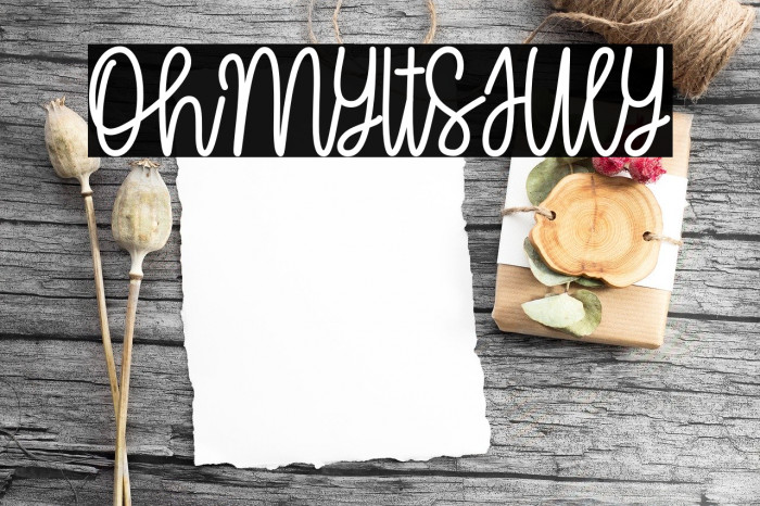 OhMyItsJuly Font examples