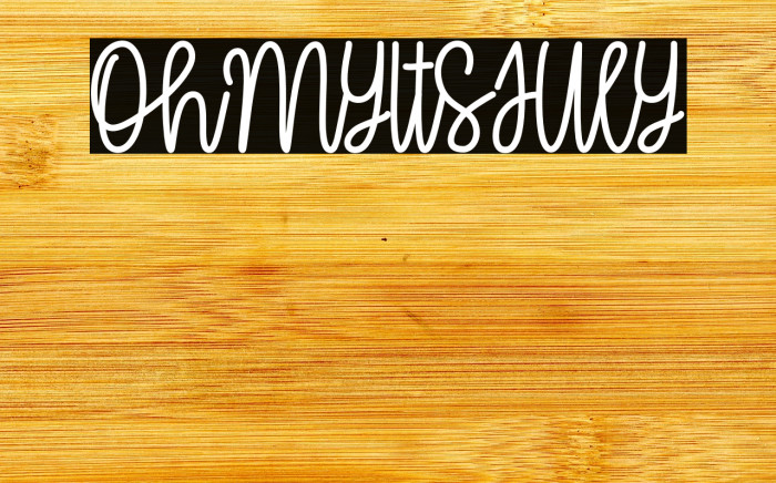 OhMyItsJuly Font examples