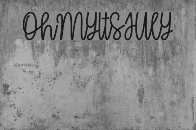 OhMyItsJuly Font examples
