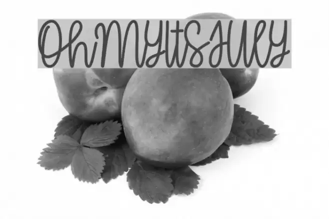 OhMyItsJuly Font examples