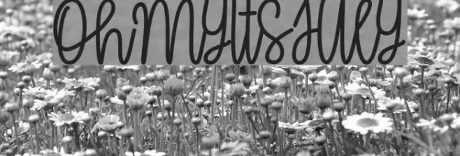 OhMyItsJuly Font examples