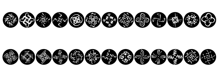 OhRosettaDiscus Font LOWERCASE