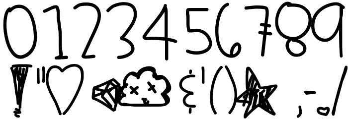 OhStormy Font OTHER CHARS