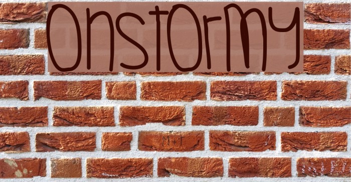 OhStormy Font examples