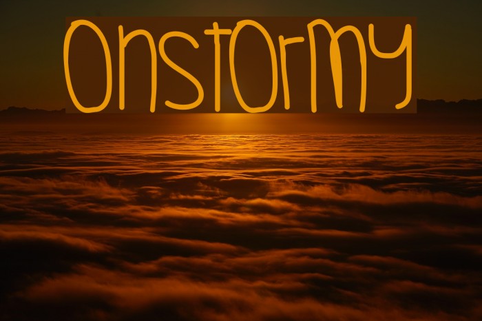 OhStormy Font examples