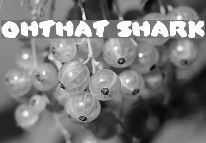 OhThat Shark Font examples