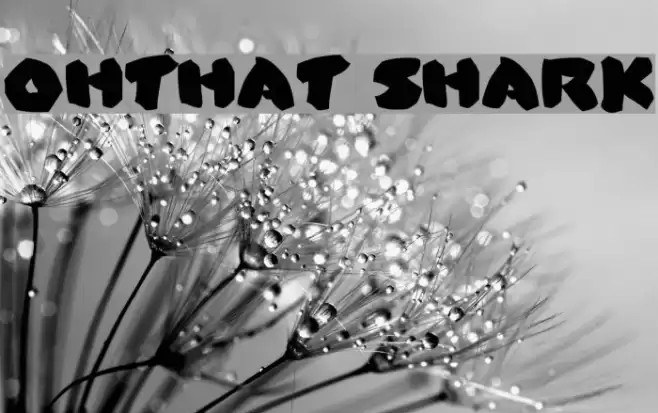OhThat Shark Font examples
