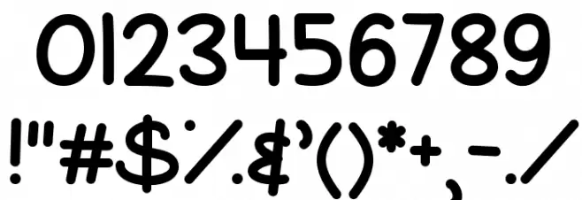 OhWhale Font OTHER CHARS