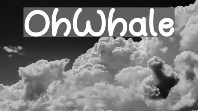 OhWhale Font examples