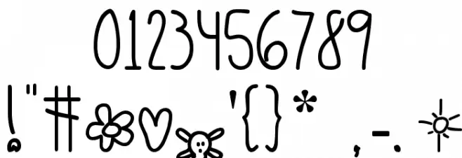 Oh_Hello_Candy Font OTHER CHARS