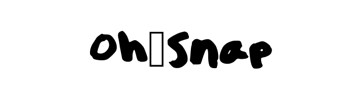 Oh_Snap Font