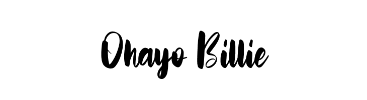 Ohayo Billie  Fuentes Gratis Descargar