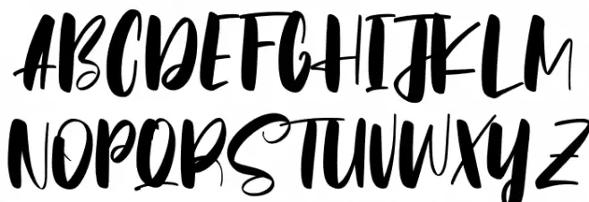 Ohayo Billie Schriftart Groß