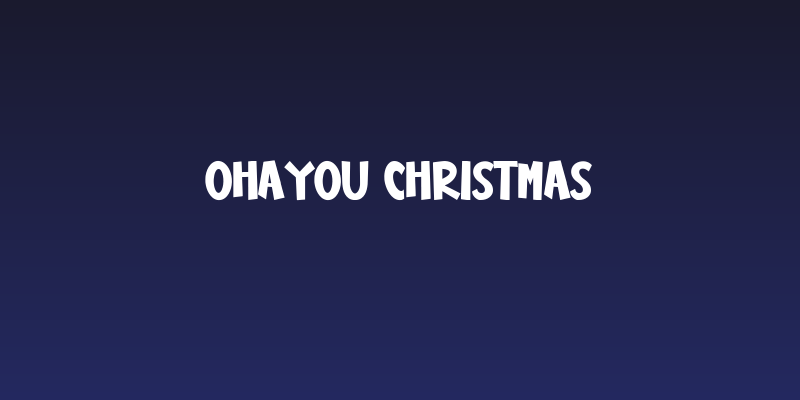 Ohayou Christmas Social Header