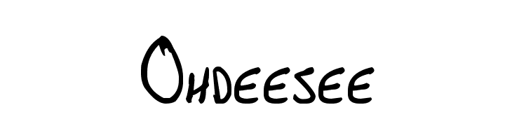 Ohdeesee  font caratteri gratis