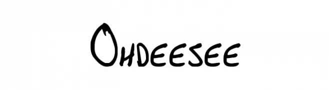 Ohdeesee  フリーフォントのダウンロード