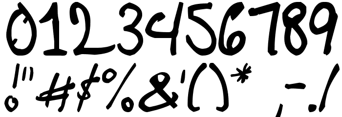 Ohdeesee Font OTHER CHARS