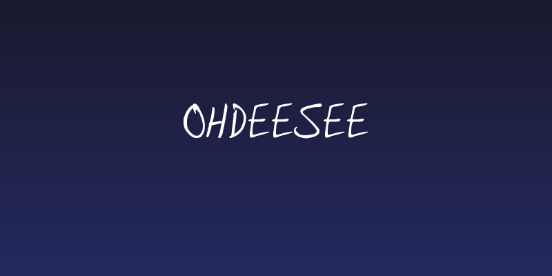 Ohdeesee Social Header