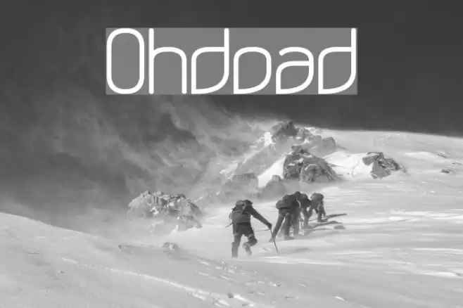 Ohdoad Font examples