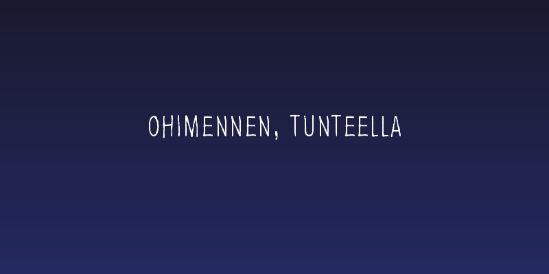 Ohimennen, tunteella Social Header