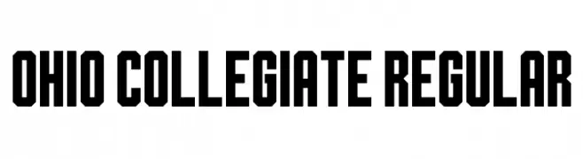Ohio Collegiate Regular  Frei Schriftart Herunterladen