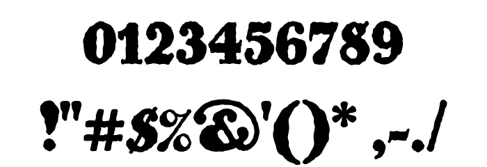 Ohio Kraft Font OTHER CHARS